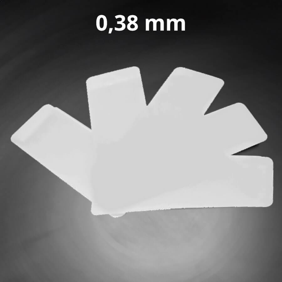 Flipperkaarten plastic 0,38mm