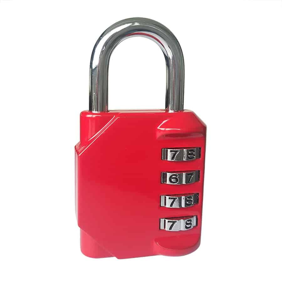 Cijferslot 4 combinaties Rood