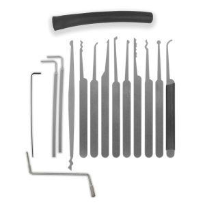 LPXS15 lockpick set met hooks, rakes en tension wrenches