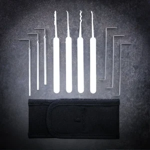 Sparrows Kick Start lockpick set met etui, picks en tension wrenches