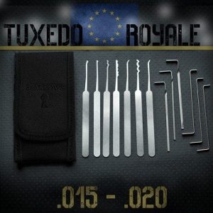 Europese variant van de klassieke Tuxedo set van Sparrows lockpicks