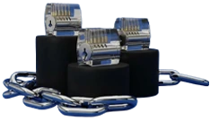Drie lockpick oefensloten