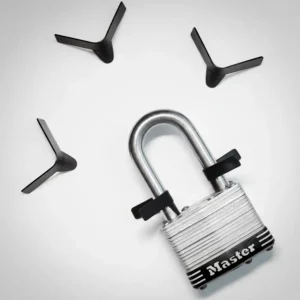 Hangslot shims om het hangslot te openen zonder sleutel