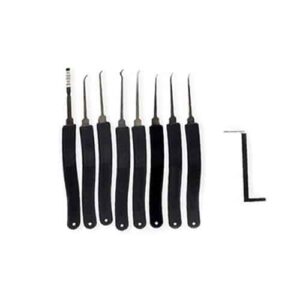KLOM lockpick set met tien hooks en rakes