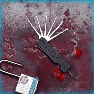 Lockpick set in een zakmes van Sparrows