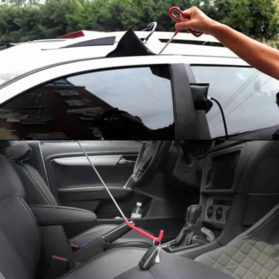 Autodeur ontgrendelen met behulp van een Slim Jim