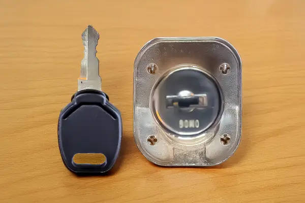 Wafer lock plaatjescilinder op tafel