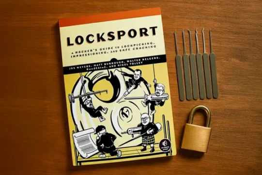 Het boek van het boek Locksport A Hackers Guide to Lockpicking, Impressioning, and Safe Cracking
