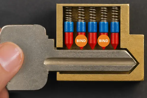 Blanco sleutel voor impressioning