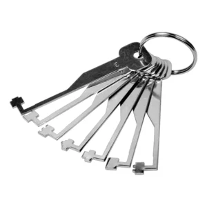 7-delige lockpick set voor 2-delige klaviersloten